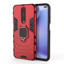 For Xiaomi Redmi K30 Shockproof PC + TPU Protective Case with Magnetic Ring Holder(Red)