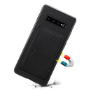 For Galaxy S10 Denior V3 Luxury Car Cowhide Leather Protective Case with Holder & Card Slot(Black)