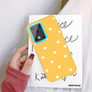 For Galaxy S20 Ultra Multi Love Heart Pattern Frosted TPU Protective Case(Yellow)