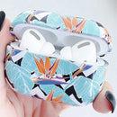 For AirPods Pro Graffiti Landscape Pattern PC Earphone Protective Case (Lotus Leaf)