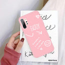 For Galaxy Note10+ Enjoy Love Pattern Frosted TPU Protective Case(Pink)