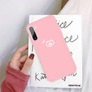 For Galaxy Note10 Little Pig Pattern Frosted TPU Protective Case(Pink)