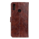 For OPPO A8 Retro Crazy Horse Texture Horizontal Flip Leather Case with Holder & Card Slots & Photo Frame & Wallet(Brown)