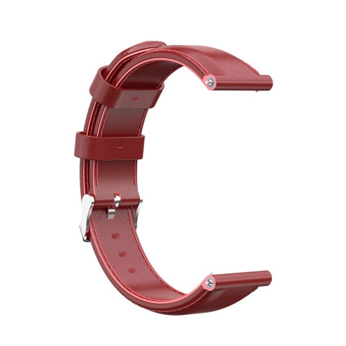 For Huawei B5 Oil wax Leather Strap(Big Red)