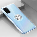 For Galaxy S20 Ultra-thin TPU Protective Case with 360 Degree Rotation Holder(Transparent)