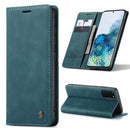 For Galaxy S20 Plus CaseMe Multifunctional Horizontal Flip Leather Case, with Card Slot & Holder & Wallet(Blue)