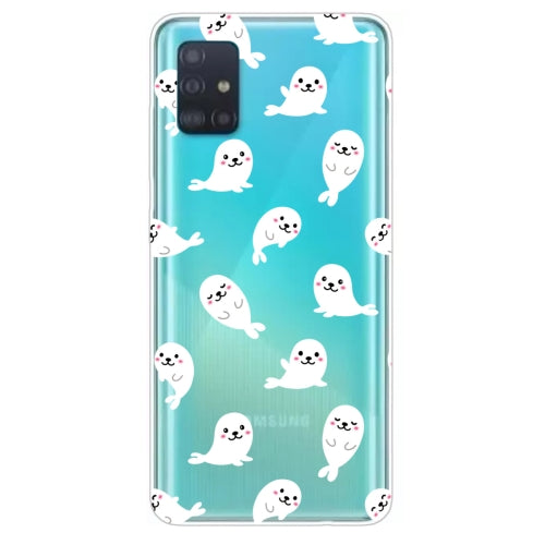 For Galaxy A51 Lucency Painted TPU Protective Case(Seal)
