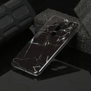 For Nokia 7.1 Marble Pattern Soft TPU Protective Case(Black)