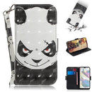 For Galaxy A70e 3D Painting Horizontal Flip Leather Case with Holder & Card Slot & Wallet & Lanyard(Angry bear)