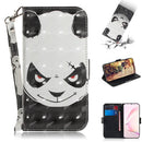 For Galaxy S10 Lite / A91 3D Painting Horizontal Flip Leather Case with Holder & Card Slot & Wallet & Lanyard(Angry bear)