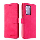 For Galaxy S20+ Diaobaolee Pure Fresh Grain Horizontal Flip Leather Case with Holder & Card Slots(Red)