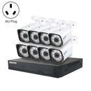 ESCAM PVR608 HD 1080P 8CH H.265 Humanoid POE NVR Security System(AU Plug)