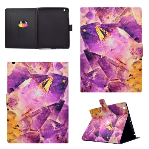 For iPad 5 / 6 Horizontal Flip Leather Case with Holder & Card Slot & Sleep / Wake-up Function(Amethyst)
