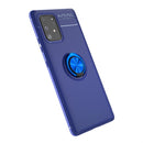 For Galaxy A91 Lenuo Shockproof TPU Protective Case with Invisible Holder(Blue)
