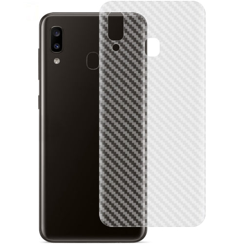 For Galaxy A20e IMAK Carbon Fiber Pattern PVC Back Protective Film