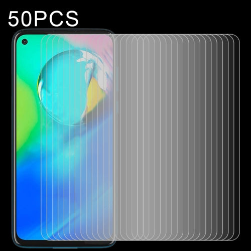 For Motorola Moto G8 Power 50 PCS 0.26mm 9H 2.5D Explosion-proof Non-full Screen Tempered Glass Film
