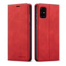 For Galaxy A71 Forwenw Dream Series Oil Edge Strong Magnetism Horizontal Flip Leather Case with Holder & Card Slots & Wallet & Photo Frame(Red)