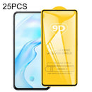 For Vivo X30 Pro 25 PCS 9D Full Glue Full Screen Tempered Glass Film