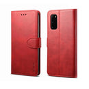 For Galaxy A51 GUSSIM Business Style Horizontal Flip Leather Case with Holder & Card Slots & Wallet(Red)