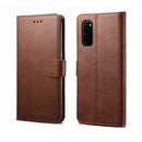 For Galaxy A71 GUSSIM Business Style Horizontal Flip Leather Case with Holder & Card Slots & Wallet(Brown)