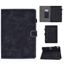 For Huawei T3-10.0 Embossed Elephant Pattern Horizontally Flip PU Leather Case with Magnetic Buckle & Bracket and Card Slot(Black)