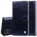 For Galaxy A71 Business Style Oil Wax Texture Horizontal Flip Leather Case, with Holder & Card Slots & Wallet(Black)