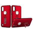 For Galaxy A01 King Thunder God Silicone Mobile Phone Case with Ring Stand(Red)