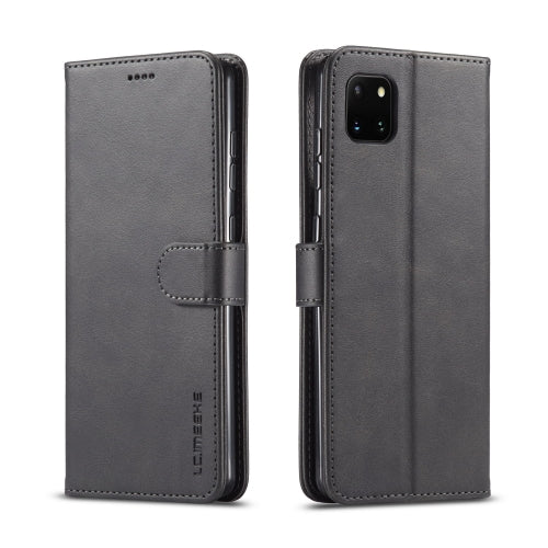 For Galaxy A81 / Note10 Lite / M60s LC.IMEEKE Calf Texture Horizontal Flip Leather Case with Holder & Card Slots & Wallet & Photo Frame(Black)