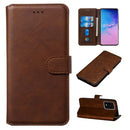 For Galaxy S20 Ultra Classic Calf Texture Magnetic Attraction Horizontal Flip Leather Case with Stand & Card Slots & Wallet Function(Brown)