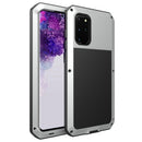 For Galaxy S20+ Shockproof Waterproof Silicone + Zinc Alloy Protective Case(Silver)