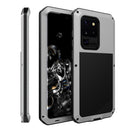 For Galaxy S20 Ultra Shockproof Waterproof Silicone + Zinc Alloy Protective Case(Silver)