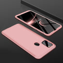 For Galaxy M30s GKK Three Stage Splicing Full Coverage PC Case(Rose Gold)