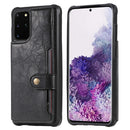 For Galaxy S20 Plus Shockproof Horizontal Flip Protective Case with Holder & Card Slots & Wallet & Photo Frame & Short Lanyard(Black)