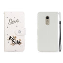 For Xiaomi Redmi Note 4 Horizontal Flip Solid Color Rhinestones Leather Case with Card Slot & Wallet & Holder(Trojan)