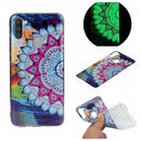 For Galaxy A11 Luminous TPU Mobile Phone Protective Case(Half-flower)
