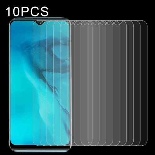 For Vivo Y11 10 PCS 0.26mm 9H Surface Hardness 2.5D Explosion-proof Tempered Glass Non-full Screen Film