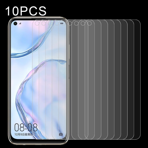 10 PCS 0.26mm 9H Surface Hardness 2.5D Explosion-proof Tempered Glass Non-full Screen Film For Huawei Nova 6se