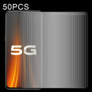 50 PCS 0.26mm 9H Surface Hardness 2.5D Explosion-proof Tempered Glass Non-full Screen Film For Vivo IQOO 3
