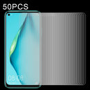 50 PCS 0.26mm 9H Surface Hardness 2.5D Explosion-proof Tempered Glass Non-full Screen Film For Huawei Nova 7i