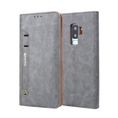 For Galaxy S9+ CMai2 Kaka Series Litchi Texture Horizontal Flip Leather Case with Holder & Card Slots(Grey)