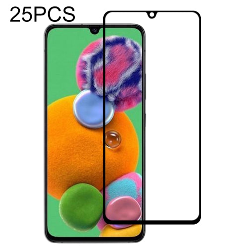 25 PCS 9H Surface Hardness 2.5D Full Glue Full Screen Tempered Glass Film For Galaxy A81