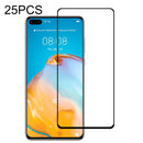 25 PCS 9H Surface Hardness 2.5D Full Glue Full Screen Tempered Glass Film For Huawei P40