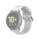 For Galaxy Watch Active2 / Active 20mm Clasp Solid Color Sport Wrist Strap Watchband(White)