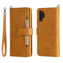 For Galaxy Note 10+ Multifunctional Detachable Magnetic Horizontal Flip Leather Case with Card Slots & Holder & Wallet & Photo Frame(Brown)