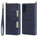 For Galaxy Note 10 Multifunctional Detachable Magnetic Horizontal Flip Leather Case with Card Slots & Holder & Wallet & Photo Frame(Blue)