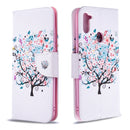 For Galaxy A11 Colored Drawing Pattern Horizontal Flip Leather Case with Holder & Card Slots & Wallet(Little Tree)