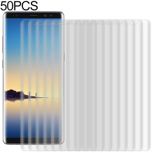 For Galaxy Note 8 50 PCS 3D Curved Full Cover Soft PET Film Screen Protector