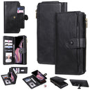 For Galaxy Note 9 Multifunctional Retro Detachable Magnetic Horizontal Flip Leather Case with Card Slots & Holder & Wallet & Photo Frame(Black)