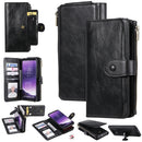 For Galaxy S8+ Multifunctional Retro Detachable Magnetic Horizontal Flip Leather Case with Card Slots & Holder & Wallet & Photo Frame(Black)