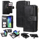 For Galaxy S10e Multifunctional Retro Detachable Magnetic Horizontal Flip Leather Case with Card Slots & Holder & Wallet & Photo Frame(Black)